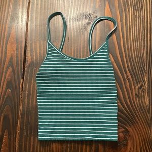 American Eagle Ribbed Cropped Tank Top
